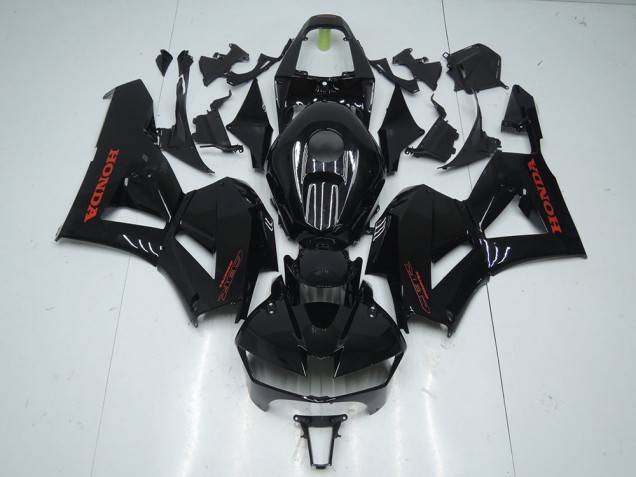 Glänzend Schwarz mit rotem Aufkleber CBR 600 RR 13-21 Motorrad Verkleidungen Glänzend Schwarz mit rotem Aufkleber CBR 600 RR 13-21 Motorrad Verkleidungen