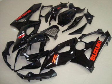 Glänzend schwarz roter Aufkleber GSXR 1000 K5 05-06 Motorrad Verkleidungen