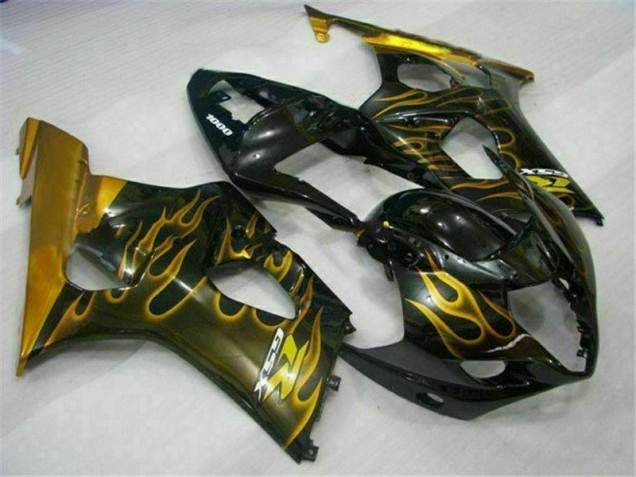 Gold Schwarz GSXR 1000 K3 03-04 Motorrad Verkleidungen Gold Schwarz GSXR 1000 K3 03-04 Motorrad Verkleidungen