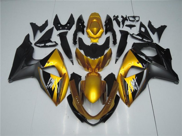 Gold Schwarz GSXR 1000 K9 09-16 Motorrad Verkleidungen Gold Schwarz GSXR 1000 K9 09-16 Motorrad Verkleidungen
