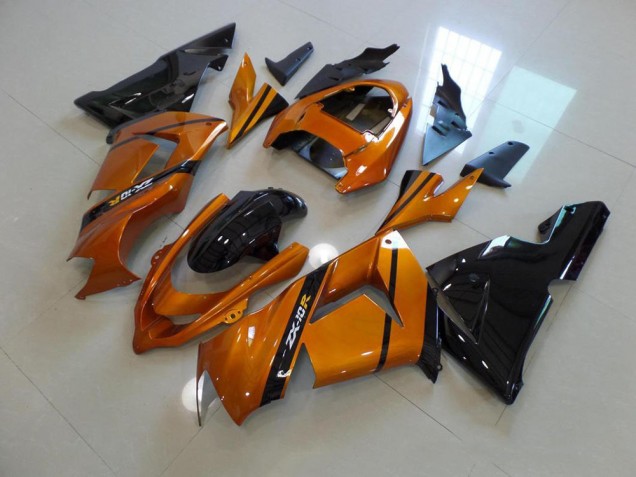 Gold Schwarz ZX10R 03-05 Motorrad Verkleidungen Gold Schwarz ZX10R 03-05 Motorrad Verkleidungen
