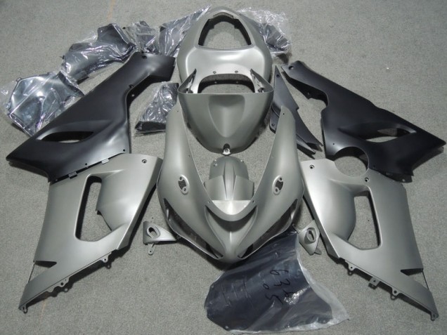Grau Schwarz ZX6R 05-06 Motorrad Verkleidungen Grau Schwarz ZX6R 05-06 Motorrad Verkleidungen