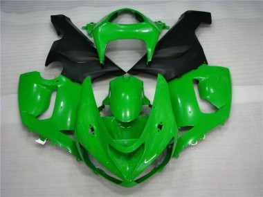 Grün Matt schwarz ZX6R 05-06 Motorrad Verkleidungen