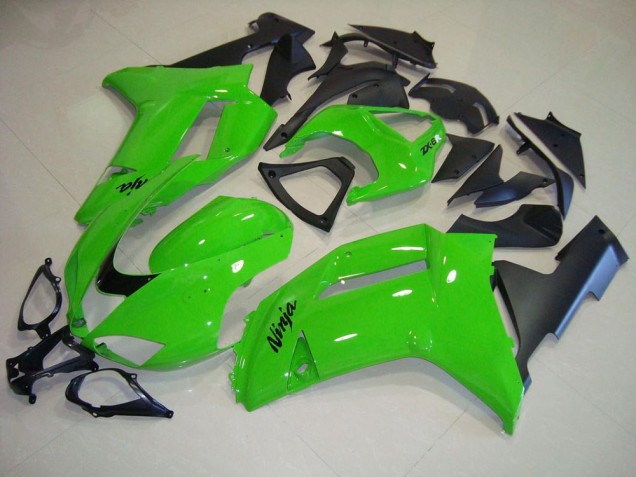 Grün Matt schwarz ZX6R 07-08 Motorrad Verkleidungen Grün Matt schwarz ZX6R 07-08 Motorrad Verkleidungen