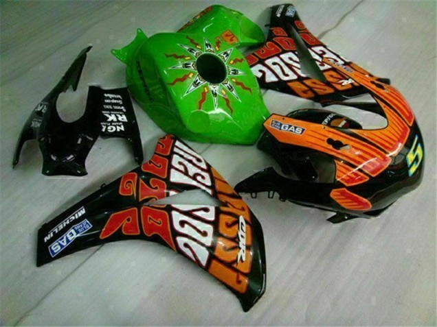 Grün Orange CBR 1000 RR 08-11 Motorrad Verkleidungen Grün Orange CBR 1000 RR 08-11 Motorrad Verkleidungen