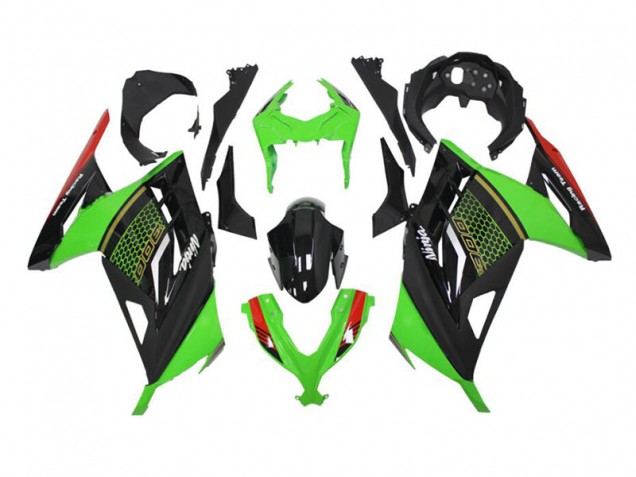 Grün Schwarz EX300 13-16 Motorrad Verkleidungen Grün Schwarz EX300 13-16 Motorrad Verkleidungen