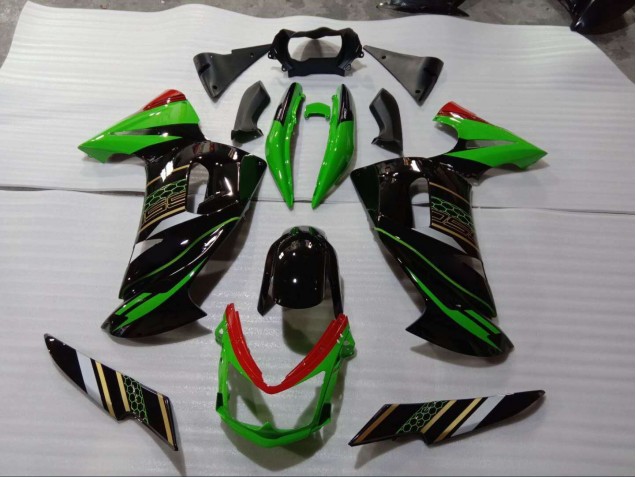 Grün Schwarz EX650 06-08 Motorrad Verkleidungen Grün Schwarz EX650 06-08 Motorrad Verkleidungen