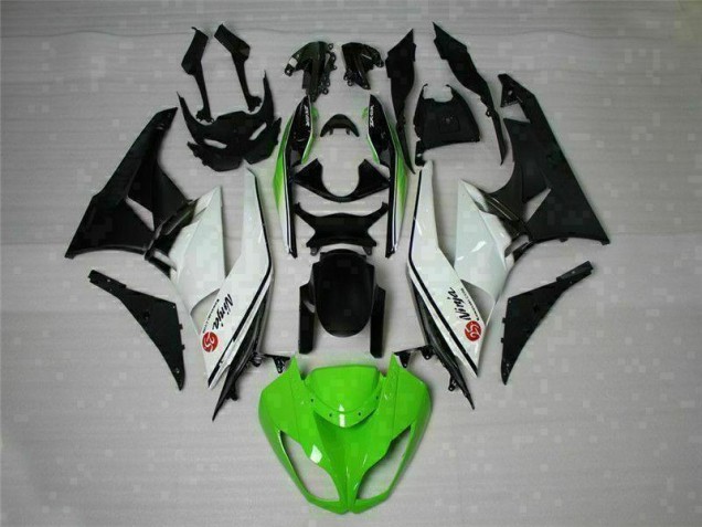 Grün Schwarz Weiß 25 ZX6R 09-12 Motorrad Verkleidungen