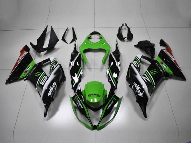 Grün Schwarz Weiß ZX6R 13-18 Motorrad Verkleidungen