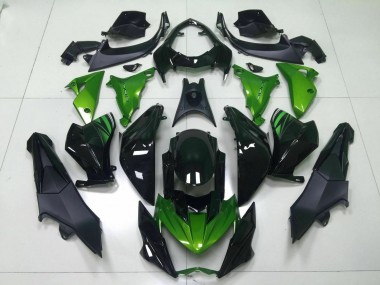 Grün Schwarz Z800 13-16 Motorrad Verkleidungen