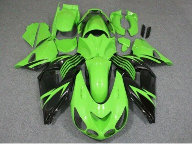 Grün Schwarz ZX14R ZZR 1400 06-11 Motorrad Verkleidungen