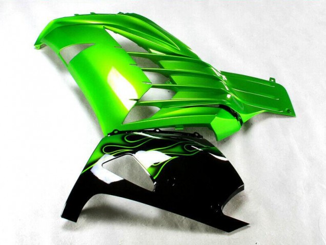 Grün Schwarz ZX14R ZZR 1400 12-21 Motorrad Verkleidungen Grün Schwarz ZX14R ZZR 1400 12-21 Motorrad Verkleidungen