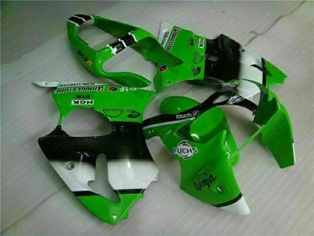 Grün Schwarz ZX6R 00-02 Motor Verkleidungen Grün Schwarz ZX6R 00-02 Motor Verkleidungen