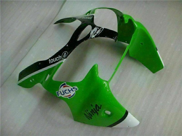 Grün Schwarz ZX6R 00-02 Motor Verkleidungen Grün Schwarz ZX6R 00-02 Motor Verkleidungen