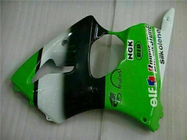 Grün Schwarz ZX6R 00-02 Motor Verkleidungen Grün Schwarz ZX6R 00-02 Motor Verkleidungen