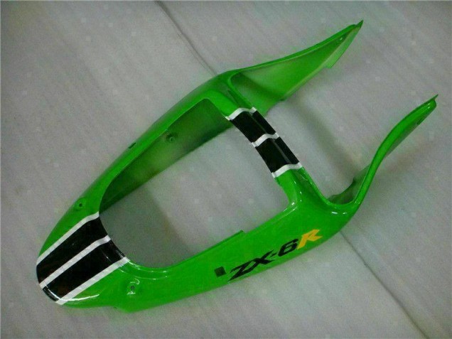 Grün Schwarz ZX6R 00-02 Motor Verkleidungen Grün Schwarz ZX6R 00-02 Motor Verkleidungen