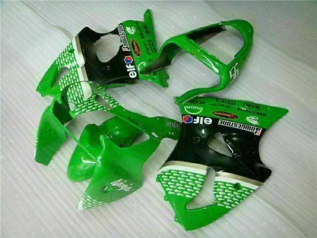 Grün Schwarz ZX6R 00-02 Motorrad Verkleidung Grün Schwarz ZX6R 00-02 Motorrad Verkleidung