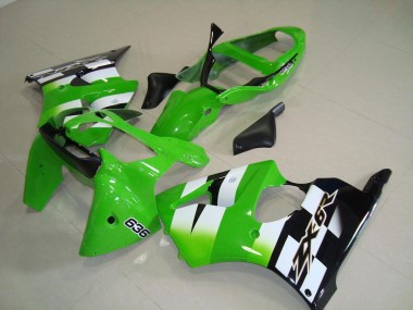 Grün Schwarz ZX6R 00-02 Motorrad Verkleidung & Plastik