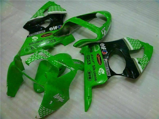 Grün Schwarz ZX6R 00-02 Motorrad Verkleidungen & Plastik Grün Schwarz ZX6R 00-02 Motorrad Verkleidungen & Plastik
