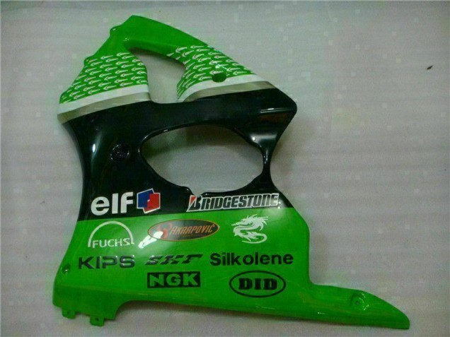 Grün Schwarz ZX6R 00-02 Motorrad Verkleidungen & Plastik Grün Schwarz ZX6R 00-02 Motorrad Verkleidungen & Plastik