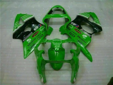 Grün Schwarz ZX6R 00-02 Motorrad Verkleidungen & Plastik