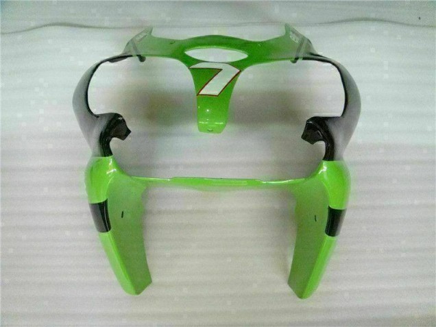 Grün Schwarz ZX6R 00-02 Motorrad Vollverkleidung Grün Schwarz ZX6R 00-02 Motorrad Vollverkleidung