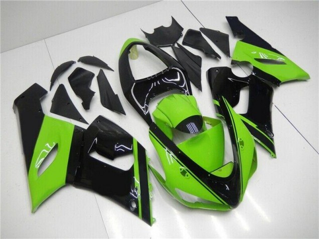 Grün Schwarz ZX6R 05-06 Motorrad Verkleidung Grün Schwarz ZX6R 05-06 Motorrad Verkleidung
