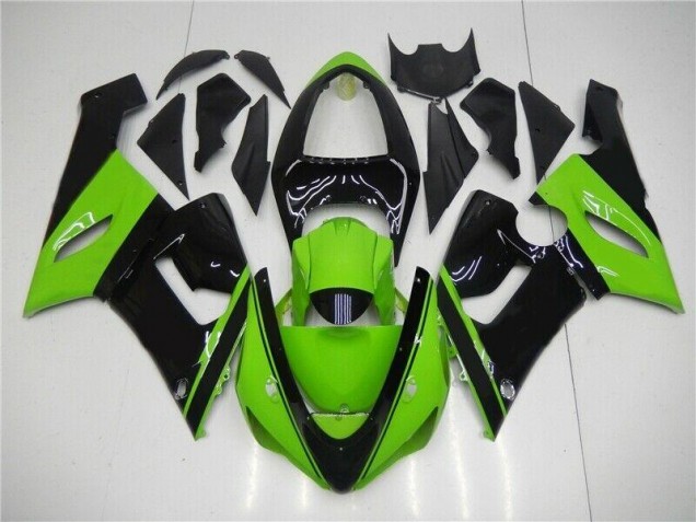 Grün Schwarz ZX6R 05-06 Motorrad Verkleidung Grün Schwarz ZX6R 05-06 Motorrad Verkleidung