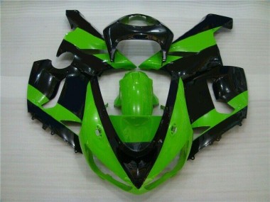 Grün Schwarz ZX6R 05-06 Motorrad Verkleidungen