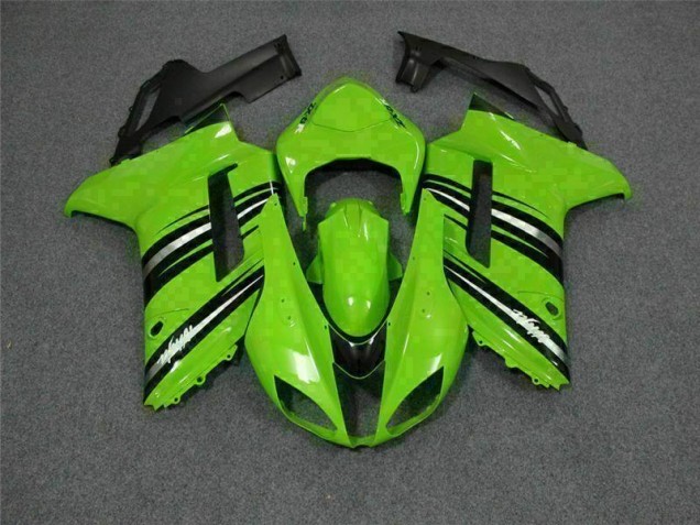 Grün Schwarz ZX6R 07-08 Motorrad Verkleidungen Grün Schwarz ZX6R 07-08 Motorrad Verkleidungen