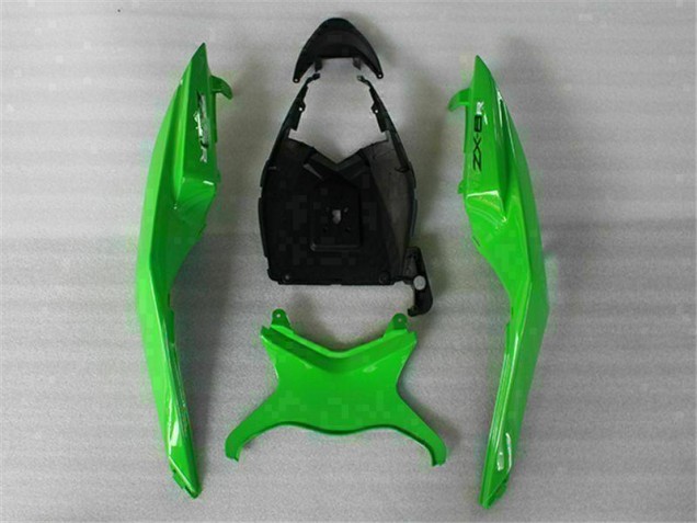Grün Schwarz ZX6R 09-12 Motorrad Verkleidung Grün Schwarz ZX6R 09-12 Motorrad Verkleidung