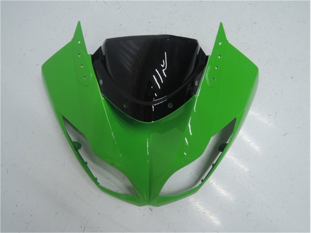 Grün Schwarz ZX6R 09-12 Motorrad Vollverkleidung Grün Schwarz ZX6R 09-12 Motorrad Vollverkleidung