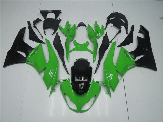 Grün Schwarz ZX6R 09-12 Motorrad Vollverkleidung Grün Schwarz ZX6R 09-12 Motorrad Vollverkleidung