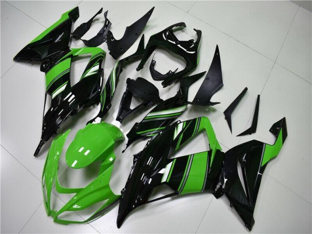 Grün Schwarz ZX6R 13-18 Motorrad Verkleidung Grün Schwarz ZX6R 13-18 Motorrad Verkleidung