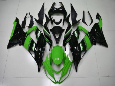 Grün Schwarz ZX6R 13-18 Motorrad Verkleidung