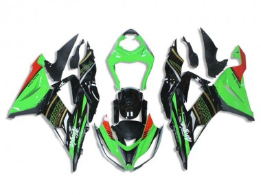 Grün Schwarz ZX6R 13-18 Motorrad Verkleidungen