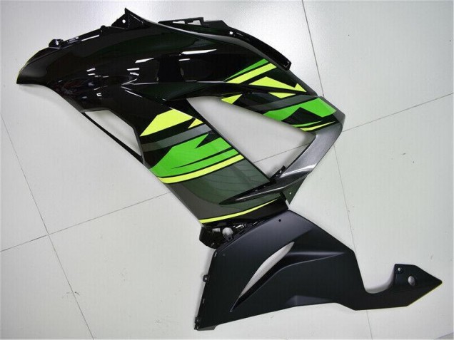 Grün Schwarz ZX6R 13-18 Motorrad Vollverkleidung Grün Schwarz ZX6R 13-18 Motorrad Vollverkleidung