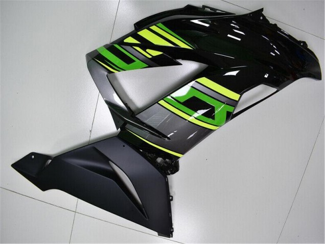 Grün Schwarz ZX6R 13-18 Motorrad Vollverkleidung Grün Schwarz ZX6R 13-18 Motorrad Vollverkleidung