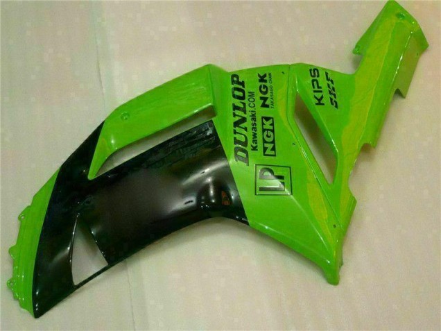 Grün Schwarzer Dunlop ZX6R 07-08 Motorrad Verkleidungen Grün Schwarzer Dunlop ZX6R 07-08 Motorrad Verkleidungen