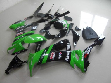 Grün Schwarzer Kick ZX10R 08-10 Motorrad Verkleidungen