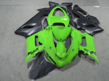 Grün Schwarzer Ninja 636 ZX6R 05-06 Motorrad Verkleidungen