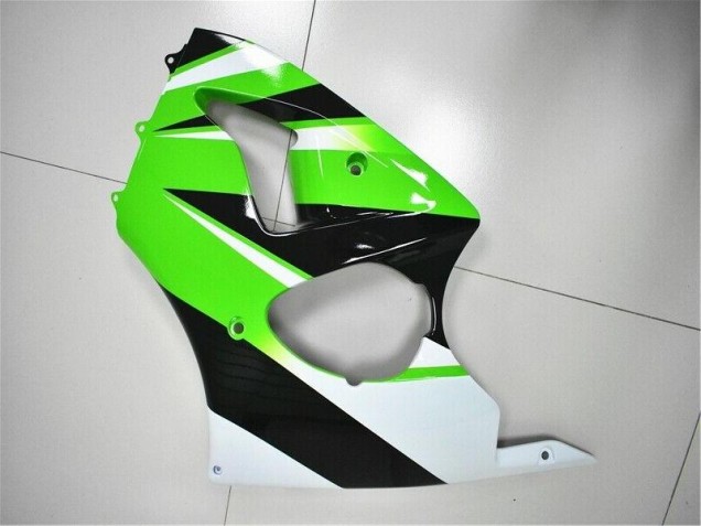 Grün Weiß Schwarz ZX6R 00-02 Motorrad Verkleidungen Grün Weiß Schwarz ZX6R 00-02 Motorrad Verkleidungen