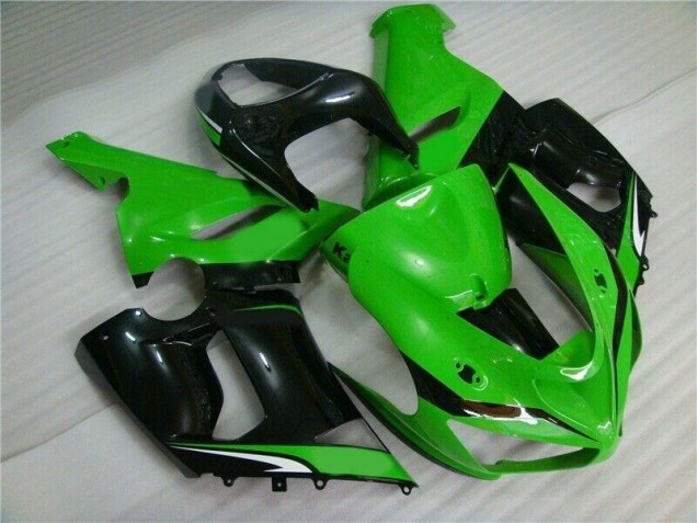 Grün Weiß Schwarz ZX6R 05-06 Motorrad Verkleidungen Grün Weiß Schwarz ZX6R 05-06 Motorrad Verkleidungen