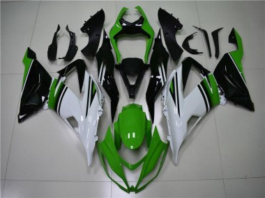 Grün Weiß Schwarz ZX6R 13-18 Motorrad Verkleidungen