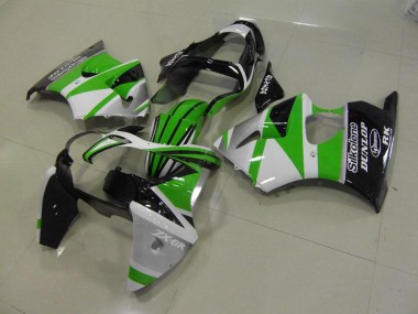 Grün Weiße Streifen ZX6R 00-02 Motorrad Verkleidungen