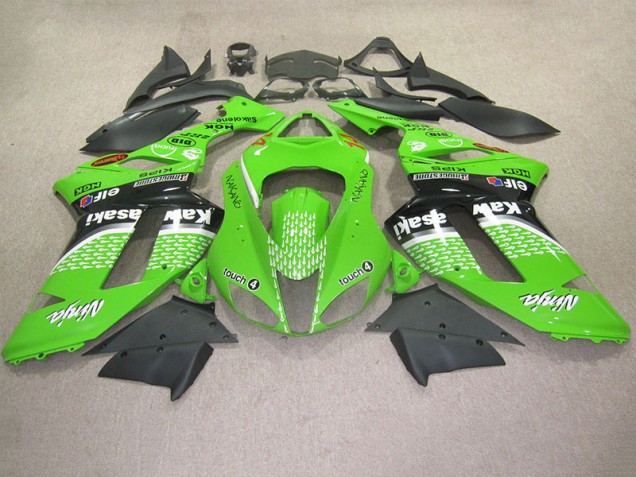 Grüne Berührung 4 ZX6R 07-08 Motorrad Verkleidungen Grüne Berührung 4 ZX6R 07-08 Motorrad Verkleidungen