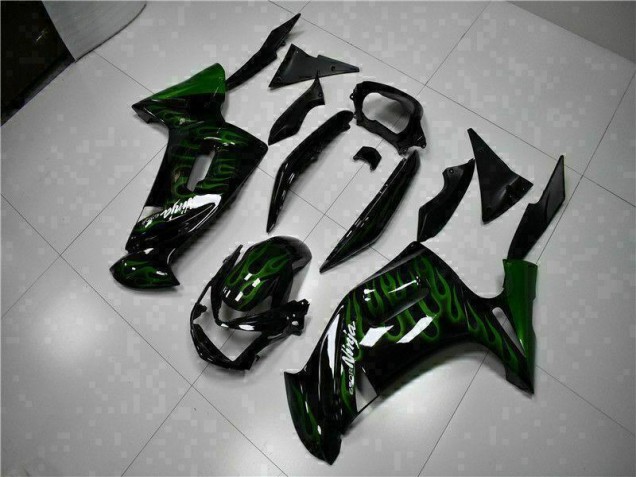 Grüne Flamme EX650 06-08 Motorrad Verkleidungen Grüne Flamme EX650 06-08 Motorrad Verkleidungen