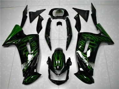 Grüne Flamme EX650 06-08 Motorrad Verkleidungen