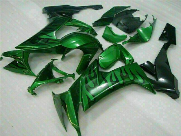 Grüne Flamme ZX10R 08-10 Motorrad Verkleidungen Grüne Flamme ZX10R 08-10 Motorrad Verkleidungen