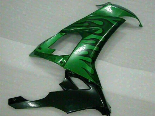Grüne Flamme ZX10R 08-10 Motorrad Verkleidungen Grüne Flamme ZX10R 08-10 Motorrad Verkleidungen